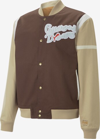 PUMA Athletic Jacket 'Dreams' in Brown: front