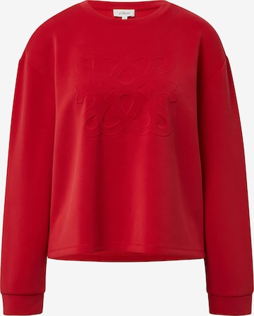 s.Oliver Sweatshirt in Rood: voorkant