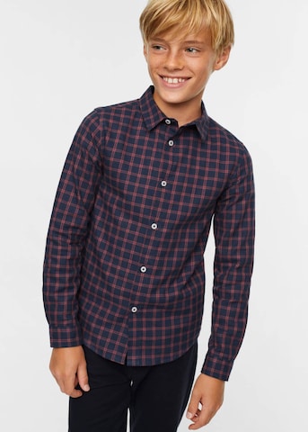 MANGO KIDS Regular fit Button Up Shirt in Blue