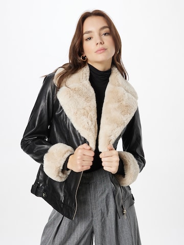 River Island Between-Season Jacket in Black: front