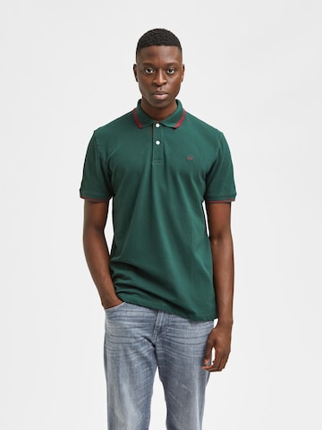 SELECTED HOMME Poloshirt 'Aze' in Grün: predná strana