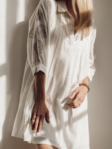 Honnête Atelier Jurk 'Hope' in Wit