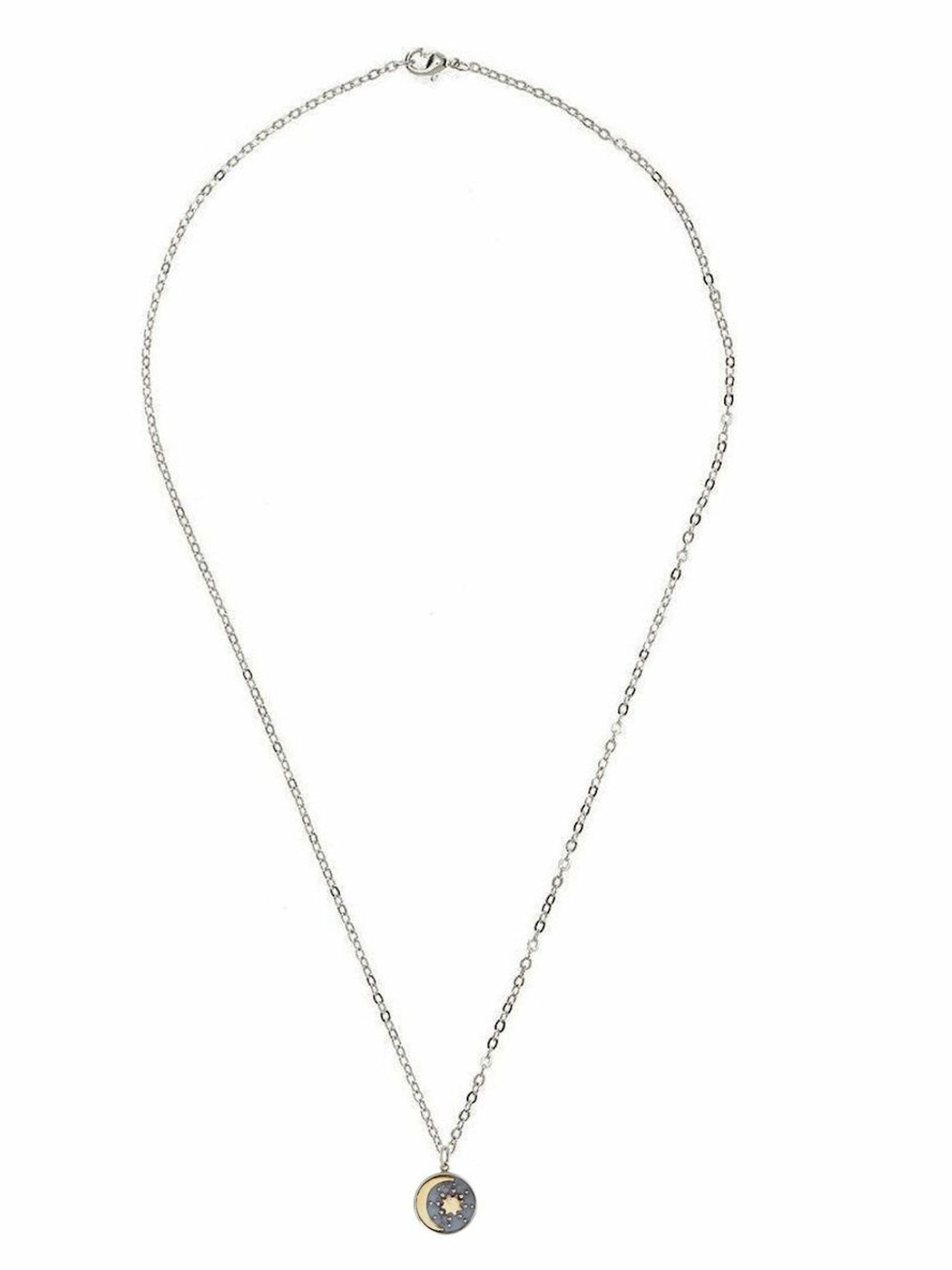 Gemshine Necklace in Silver: front