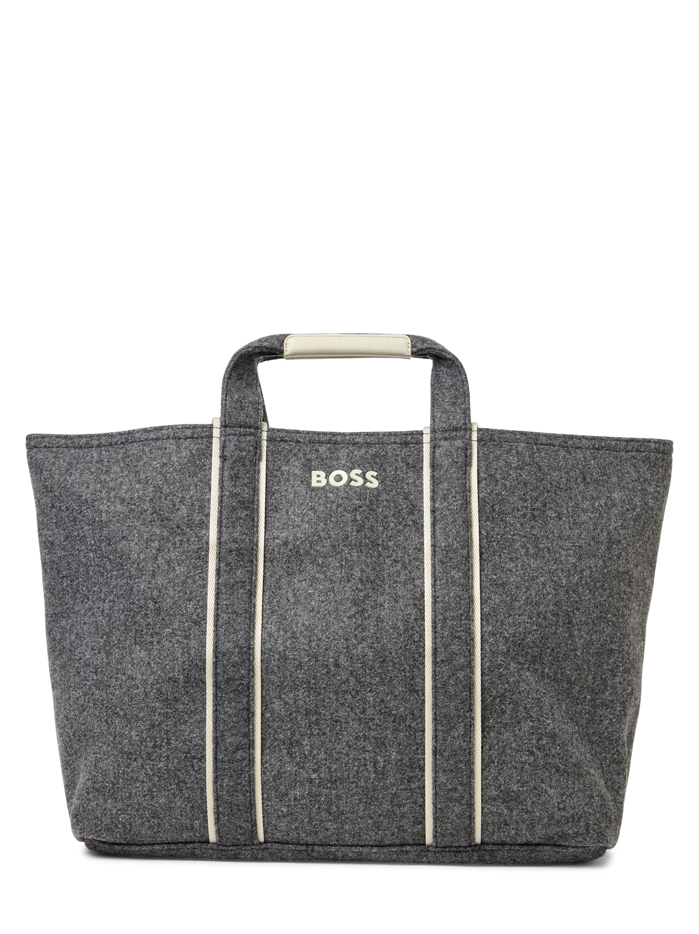 BOSS Shopper ' Palmah ' in de kleur Beige / Antraciet, Productweergave