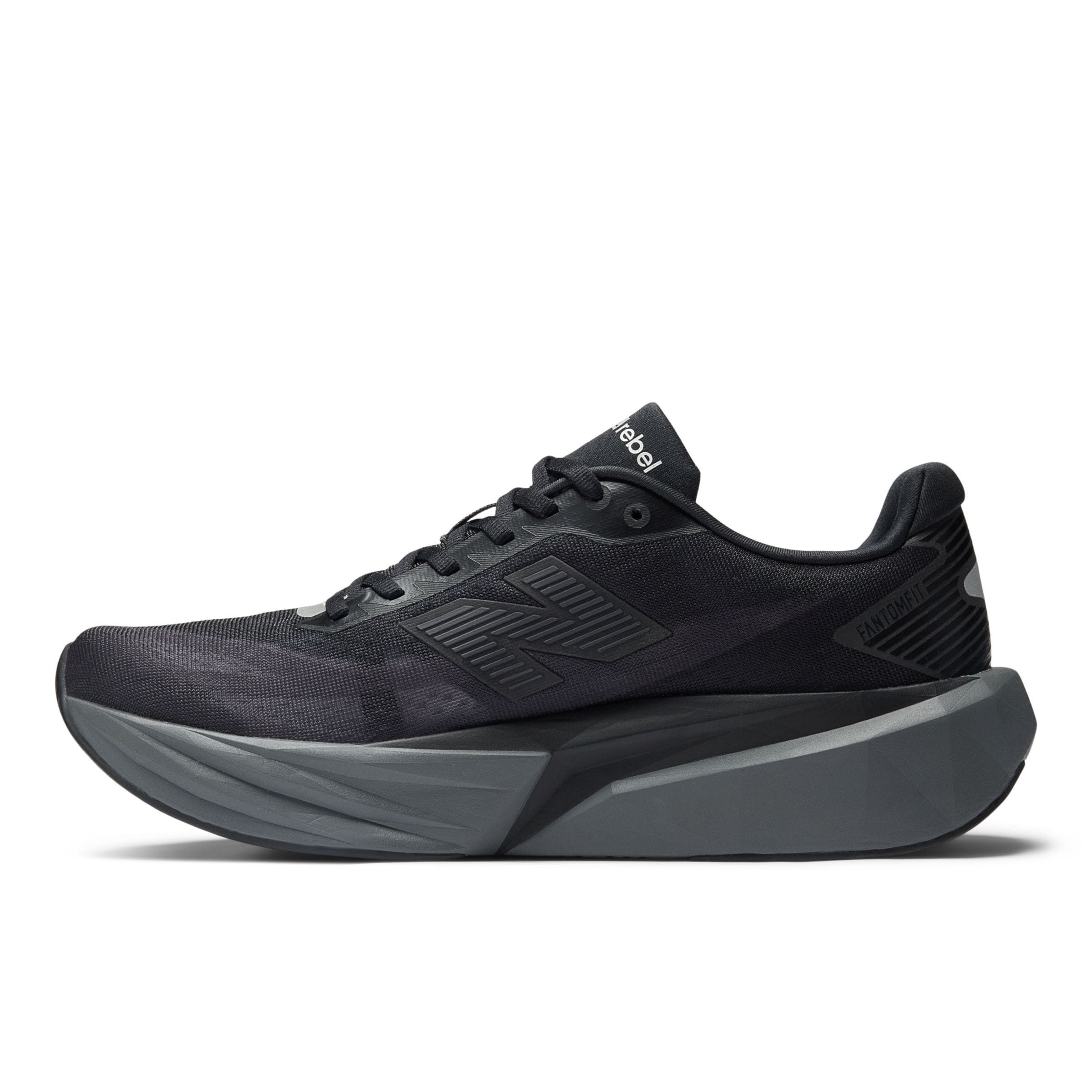 new balance Chaussure de course 'Rebel v5' en gris clair / violet foncé / noir, Vue avec produit