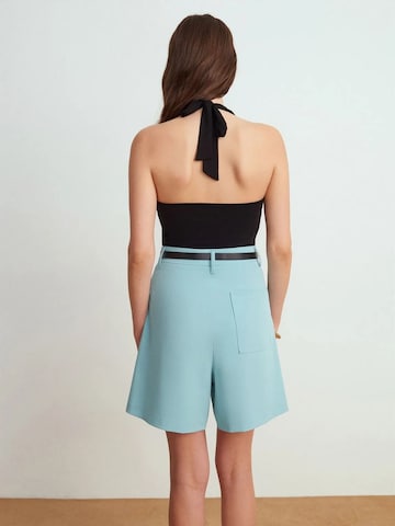 Dilvin Wide leg Pants in Blue