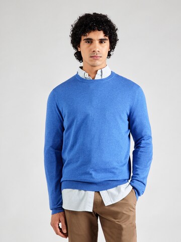Hackett London Trui in Blauw: voorkant