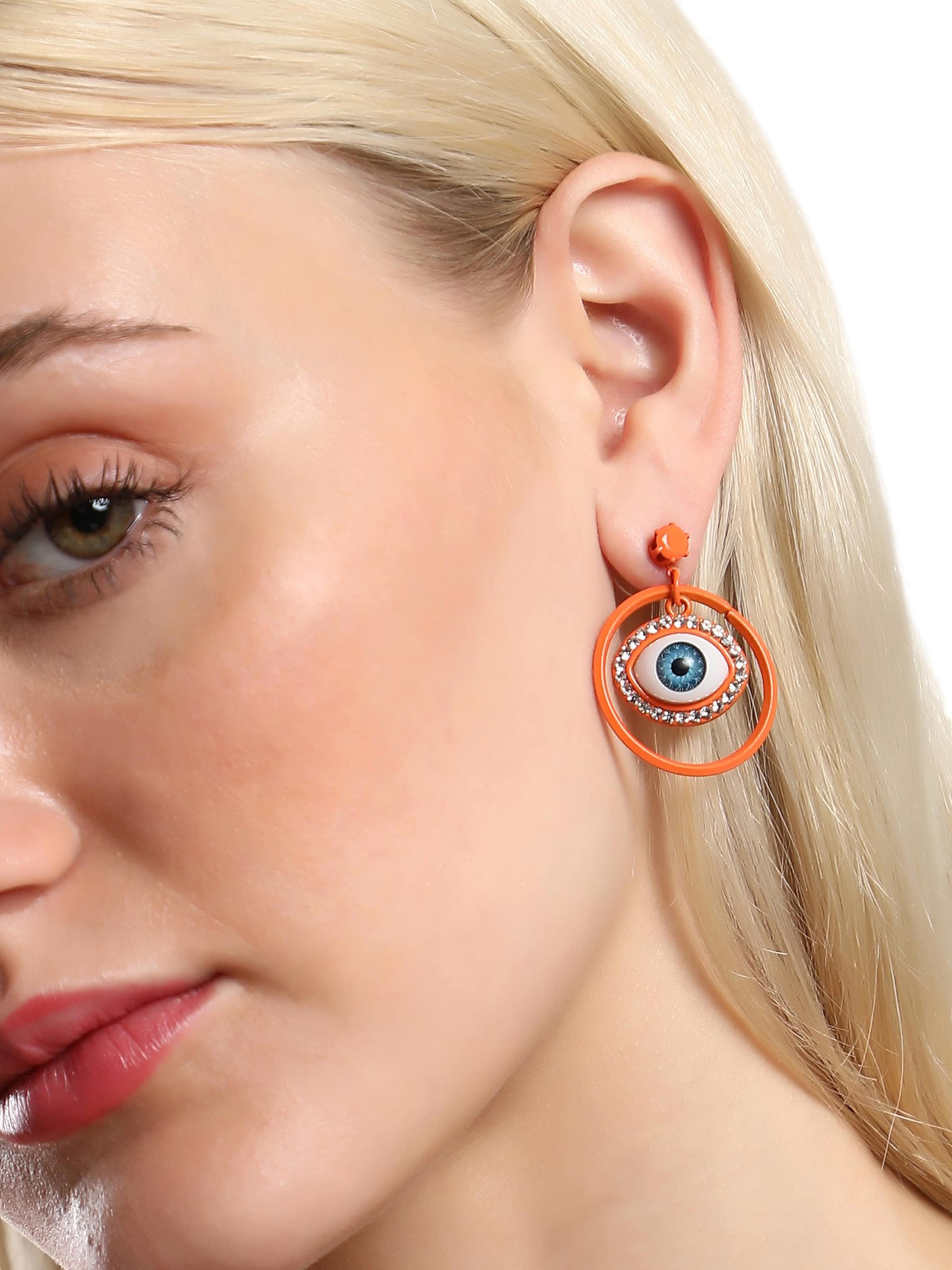 Boucles d'oreilles 'Norma' SOHI en orange