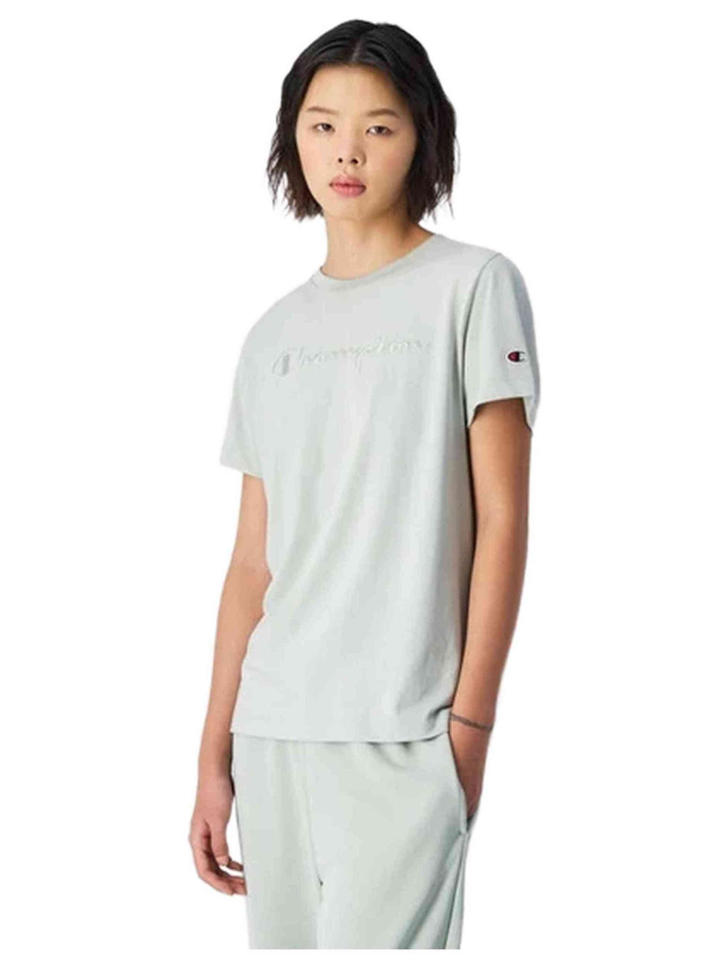 T-shirt '117650-GS129' Champion -DO NOT USE- en vert : devant