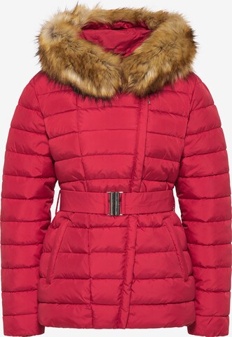 Veste d’hiver faina en rouge : devant