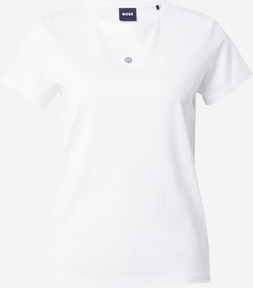 BOSS Koszulka 'Eventsa' w kolorze biały: przód