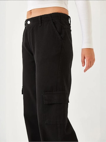 Bianco Lucci Loose fit Jeans in Black