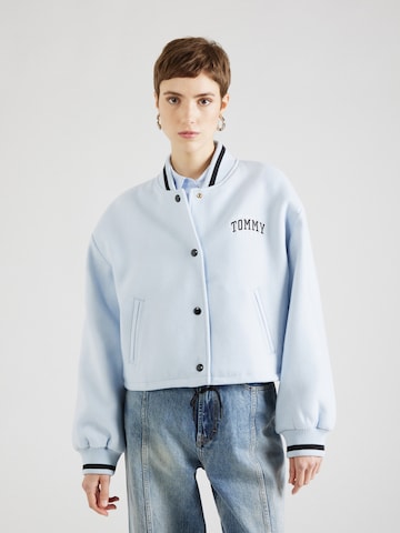 Tommy Jeans Jacke 'Varsity' in Blau: predná strana