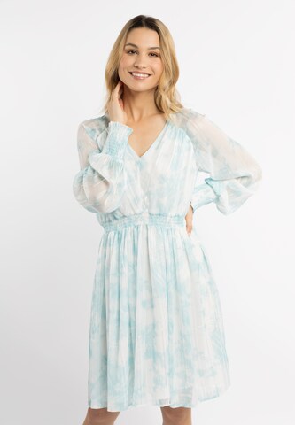 Robe IZIA en bleu : devant