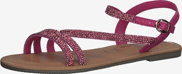 TAMARIS - Sandalias en rosa: frente