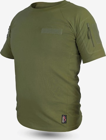 T-Shirt fonctionnel 'Sergeant' normani en vert : devant