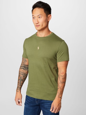 T-Shirt Polo Ralph Lauren en vert : devant