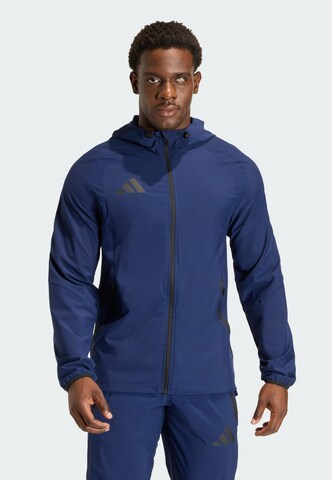 Giacca sportiva 'Tiro Travel' di ADIDAS PERFORMANCE in blu: frontale