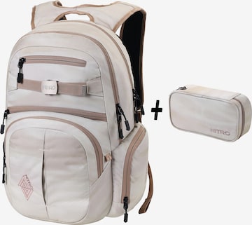 Sac à dos NITRO en beige : devant