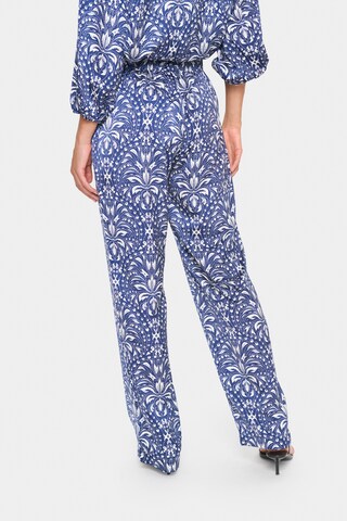 SAINT TROPEZ Wide leg Broek 'Imena' in Blauw