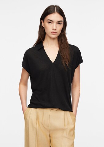 COMMA Poloshirt in Schwarz: Vorderseite