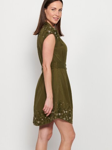 KOROSHI Shirt Dress in Green