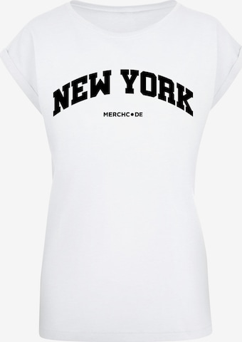 T-shirt 'New York' Merchcode en blanc : devant