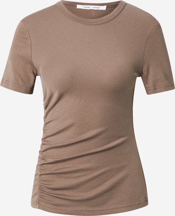 Samsøe SamsøeMajica 'Saevelyn' - smeđa boja: prednji dio