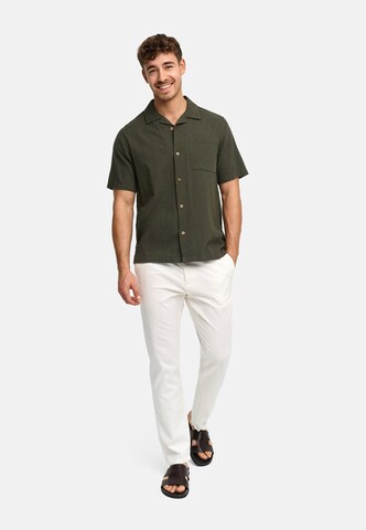 INDICODE JEANS Regular fit Overhemd 'Driller' in Groen