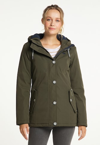 Schmuddelwedda Winter jacket in Green: front