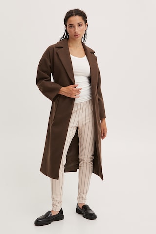 ICHI Between-Seasons Coat 'JANNET' in Brown