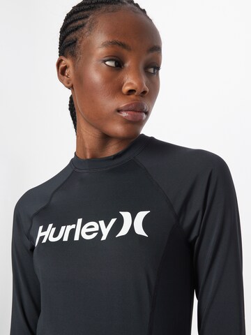 Hurley Sportshirt in Schwarz