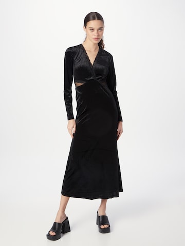 Warehouse - Vestido de noche en negro: frente