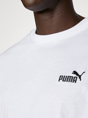 PUMA Λειτουργικό μπλουζάκι 'ESS No. 1' σε λευκό