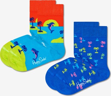 Happy Socks - Meias em azul: frente