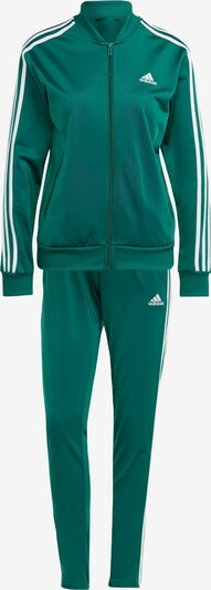 ADIDAS SPORTSWEAR Trainingsanzug 'Essentials' in smaragd / offwhite, Produktansicht