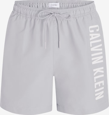 Shorts de bain 'Intense Power' Calvin Klein Swimwear en gris : devant