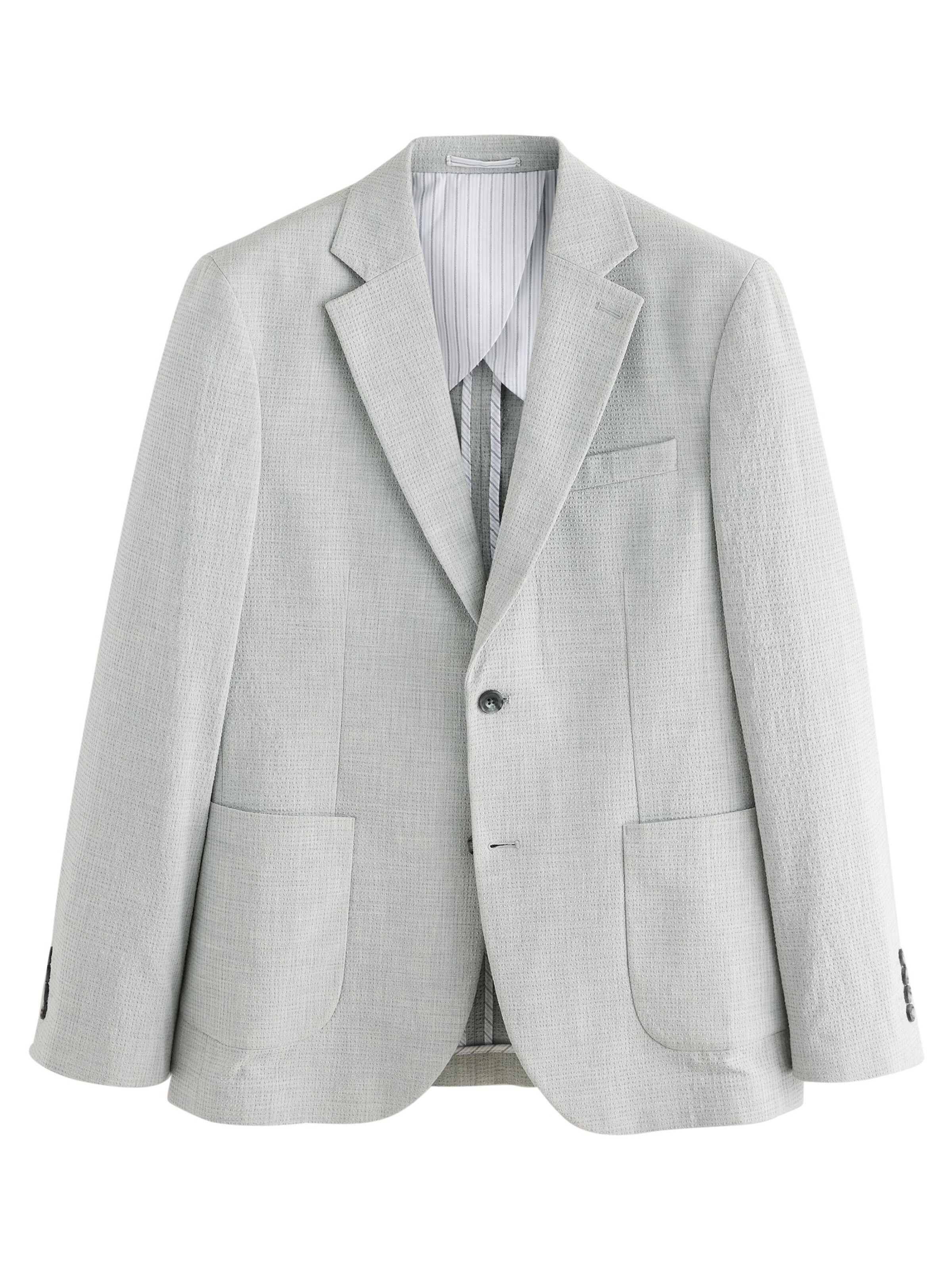 Next Slim Fit Sakko in Grau: Vorderseite