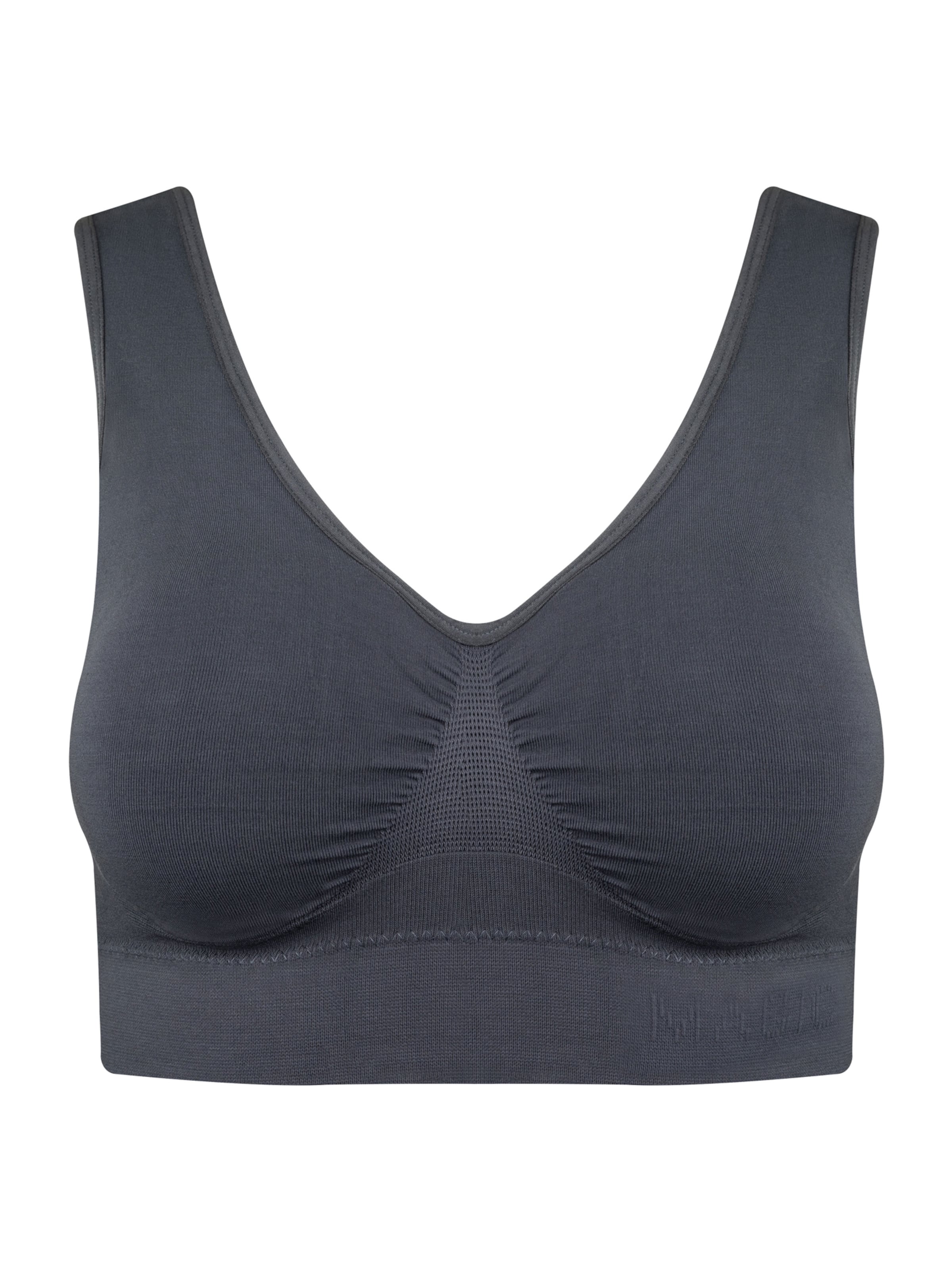 MAGIC Bodyfashion Bygelfri Behå 'Bamboo' i grå: framsida