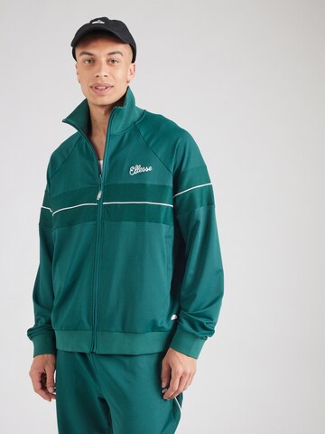 ELLESSE Кофта на молнии в Зеленый: спереди