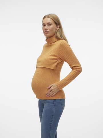 MAMALICIOUS Pullover 'Suniva' in Braun