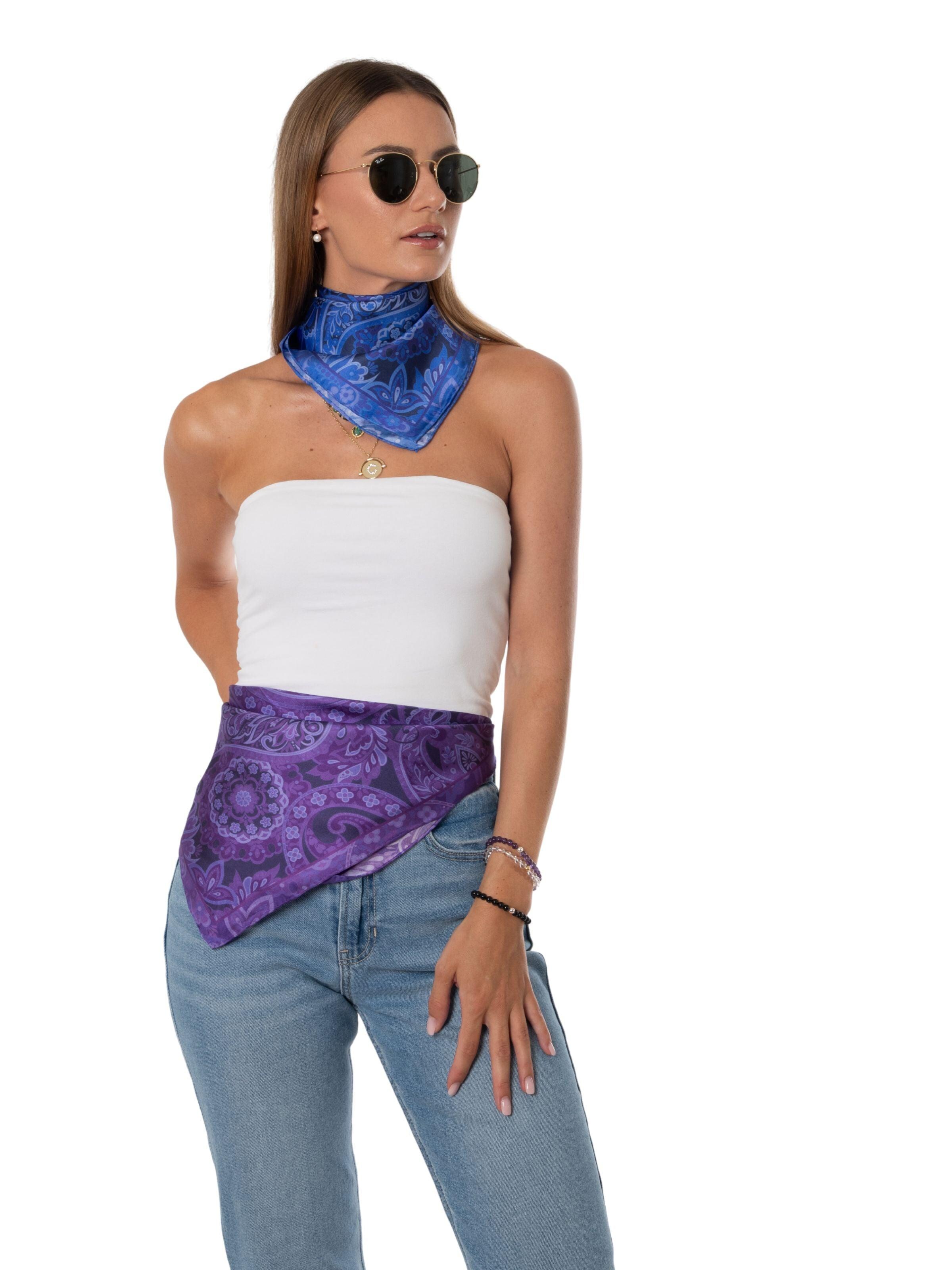 Écharpe MayTree en bleu