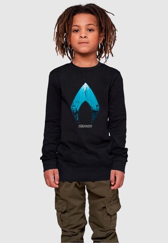 ABSOLUTE CULT Shirt 'Aquaman - Ocean' in Black: front