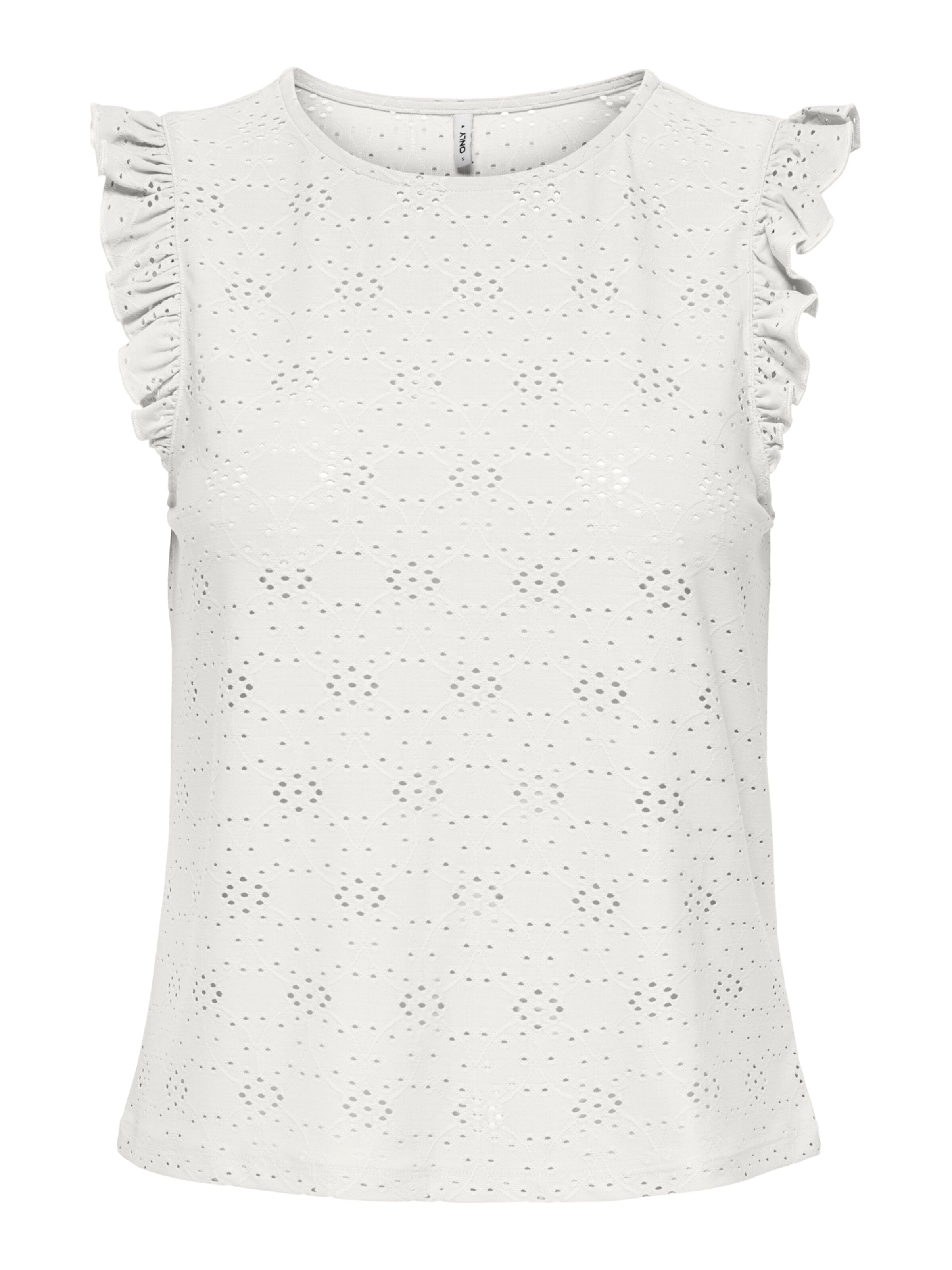 ONLY Τοπ 'ONLSMILLA' σε λευκό: μπροστά