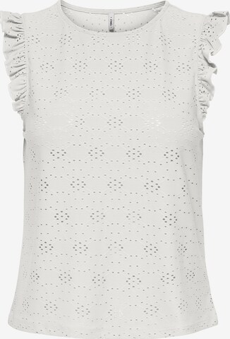 ONLY Τοπ 'ONLSMILLA' σε λευκό: μπροστά