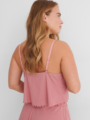 Camicia da notte 'Mia' di hunkemöller x NA-KD in rosa