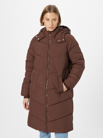 Manteau d’hiver 'Jamilla' PIECES en marron : devant