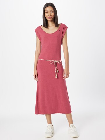 Ragwear Sukienka 'TAG' w kolorze różowy: przód