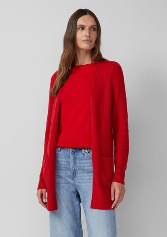 s.Oliver Плетена жилетка в червено: отпред