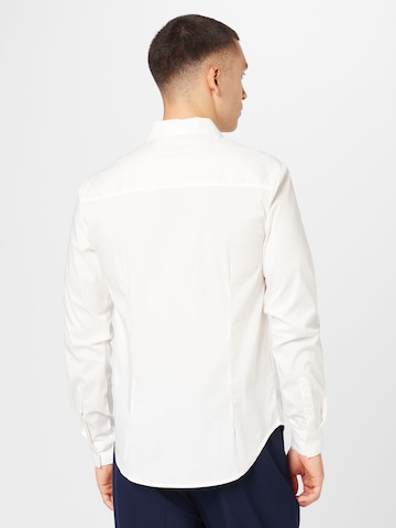 ABOUT YOU Regular fit Button Up Shirt 'Frederik' in White